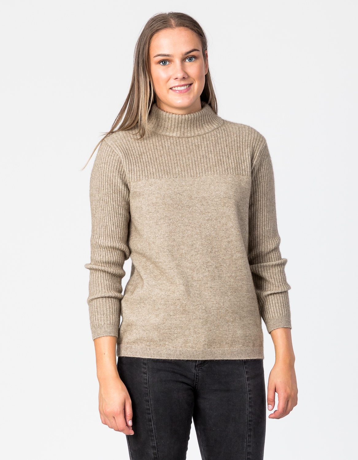 Fiona Turtle Neck Jumper - Mountain Country